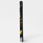 Gold und weiße Schmetterlinge Case-Mate iPhone Hülle (Hinten/Links)