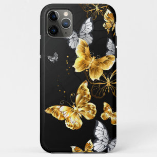 Gold und weiße Schmetterlinge Case-Mate iPhone Hülle