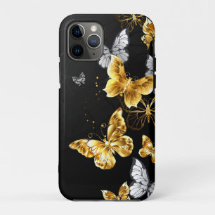 Gold und weiße Schmetterlinge Case-Mate iPhone Hülle