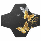 Gold und weiße Schmetterlinge Fußball (Flach)