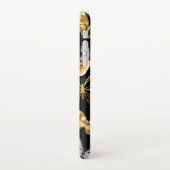 Gold und weiße Schmetterlinge iPhone Hülle (Linke Seite)