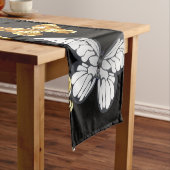 Gold und weiße Schmetterlinge Kurzer Tischläufer (Beispiel)