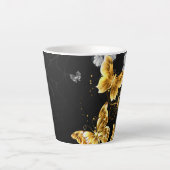 Gold und weiße Schmetterlinge Milchtasse (Vorderseite)