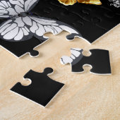Gold und weiße Schmetterlinge Puzzle (Seite)