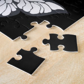 Gold und weiße Schmetterlinge Puzzle (Seite)