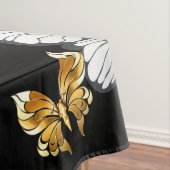 Gold und weiße Schmetterlinge Tischdecke (Beispiel)
