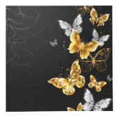 Gold und weiße Schmetterlinge Würfel (Rechts)