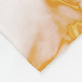 Gold und weißer Marmor Fleecedecke (Ecke)