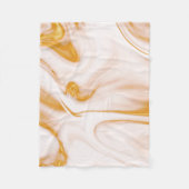 Gold und weißer Marmor Fleecedecke (Vorderseite)