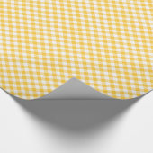 Gold und Weißes Schachbrett Geschenkpapier (Ecke)