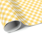 Gold und Weißes Schachbrett Geschenkpapier (Rolleneckpunkt)