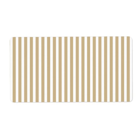 Gold-und weißes Weihnachtszuckerstange-Streifen (Vorne)