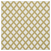 Gold und Weißgitter Stoff (Muster)