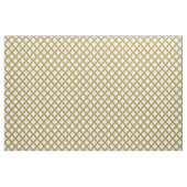Gold und Weißgitter Stoff (Fat Quarter (45,7 x 55,9 cm))