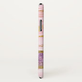 Gold- und Weißmarmor mit Goldfolie und Glitzer Case-Mate iPhone Hülle (Hinten/Rechts)