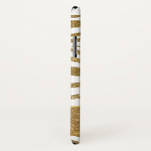 Gold- und Weißtierdrucke mit Gold-Glitzer Case-Mate iPhone Hülle (Hinten/Rechts)