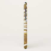 Gold- und Weißtierdrucke mit Gold-Glitzer Case-Mate iPhone Hülle (Hinten/Links)