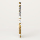 Gold- und Weißtierdrucke mit Gold-Glitzer Case-Mate iPhone Hülle (Hinten/Links)