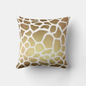 Gold- und Weißtierdrucke mit Gold-Glitzer Kissen (Rückseite)