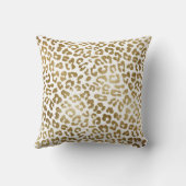 Gold- und Weißtierdrucke mit Gold-Glitzer Kissen (Rückseite)