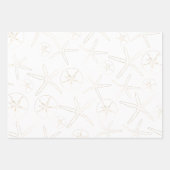 Gold und Whilte - Strand, nautisch Geschenkpapier Set (Vorderseite 3)