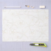 Gold und Whilte - Strand, nautisch Seidenpapier (Handwerk)