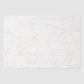 Gold und Whilte - Strand, nautisch Seidenpapier (Vorderseite)