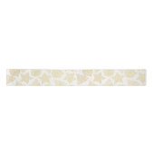Gold und White Christmas Pattern Ribbon Satinband (Vorderseite)