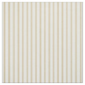 Gold- und White Classic Ticking Stripes Stoff (Muster)