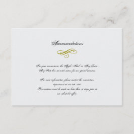 Gold und White Marabou Feather Wedding Beilage Begleitkarte