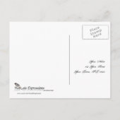 Gold und White Marabou Feather Wedding RSVP Einladungspostkarte (Rückseite)