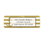 Gold und White Nautical Themed Anchor (Vorne)