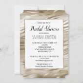 Gold und White Ombre Zebra Animal Brautparty Einladung (Vorderseite)