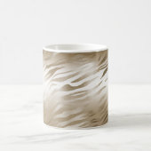 Gold und White Ombre Zebra Animal Print Kaffeetasse (Mittel)