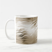 Gold und White Ombre Zebra Animal Print Kaffeetasse (Links)