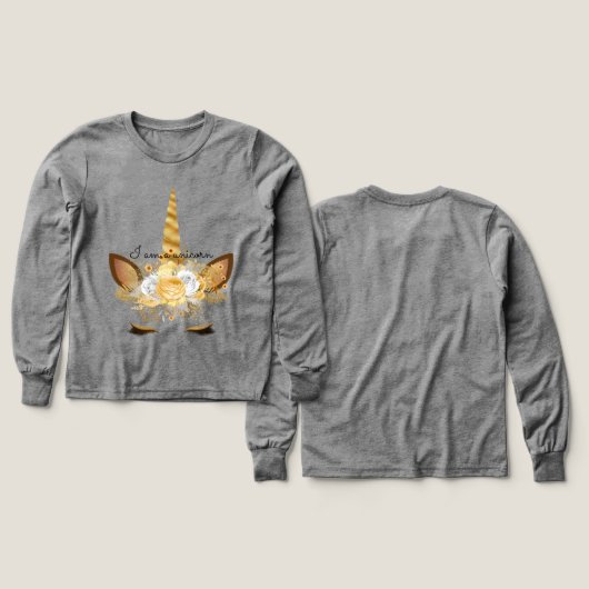 Gold Unicorn (Design Vorder- & Rückseite)