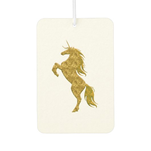 Gold Unicorn Autolufterfrischer (Vorderseite)