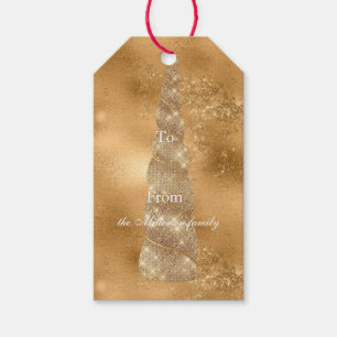 Gold Unicorn Geschenkanhänger