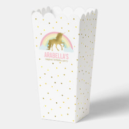 Gold Unicorn Girls Geburtstagsparty Geschenkschachtel