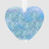 Gold Unicorn Sparkle Lila Aqua Rosa Glitzer Name Ornament (Rückseite)