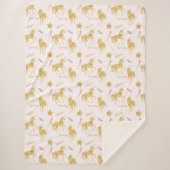 Gold Unicorns glauben Sherpadecke (Vorderseite)