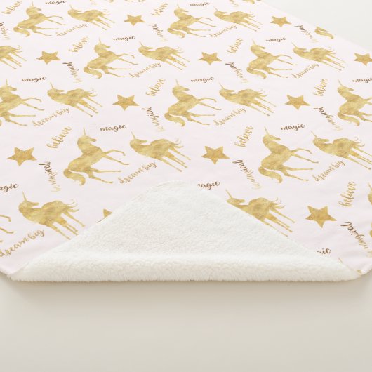 Gold Unicorns glauben Sherpadecke (3/4)
