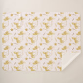 Gold Unicorns glauben Sherpadecke (Vorderseite (Horizontal))