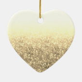 Gold Unser erstes Weihnachtslied Mr. & Mrs. Verhei Keramik Ornament (Hinten)