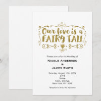 Gold UNSERE LIEBE IST EINE FAIRE MALE Hochzeitsein