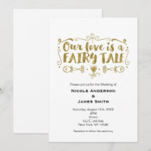 Gold UNSERE LIEBE IST EINE FAIRE MALE Hochzeitsein