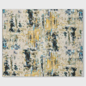 Gold unter Kies-Packpapier Geschenkpapier (Flach)