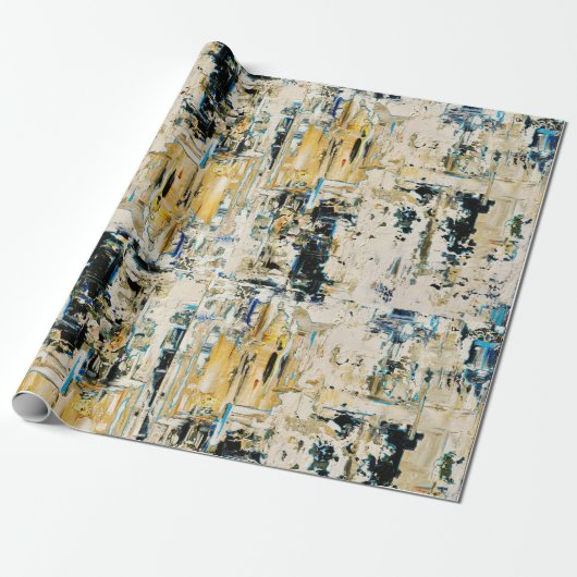 Gold unter Kies-Packpapier Geschenkpapier (Ungerollt)