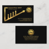 Gold-Up-Share-Grafik-Rahmen Visitenkarte (Vorne/Hinten)