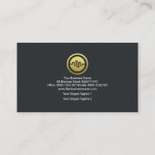 Gold Uptrend Stock Graph Finanzberater Visitenkarte (Rückseite)